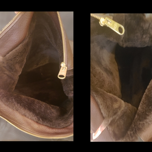 UGG Australia Brown Suede & Leather Shoulder Bag - Picture 11 of 12